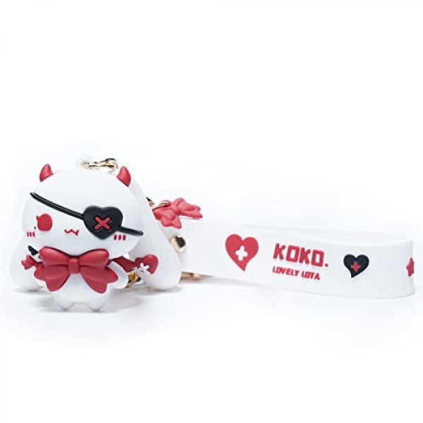 Nøkkelring for kvinner Star-Moon Rabbit Nøkkelring Demon Rabbit Charm Lolita Bag Tilbehør Lovers Best Friend Gift