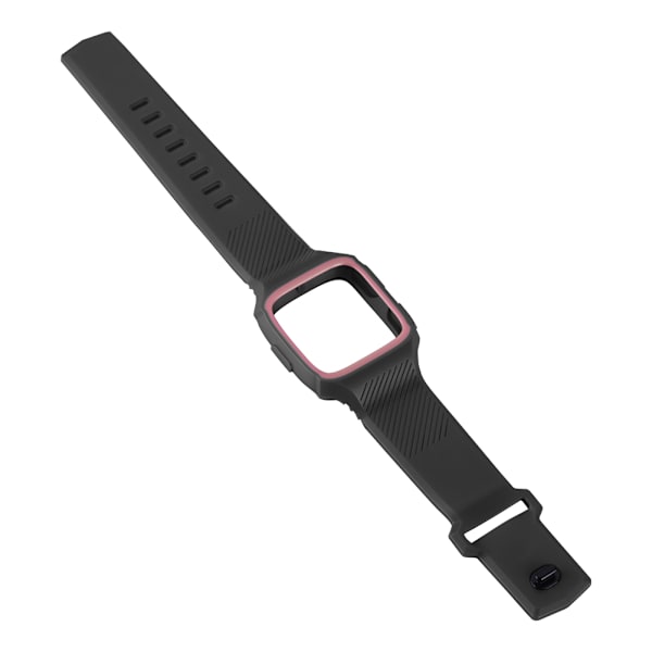 Silikonarmband för smartklocka, armband för Fibit (svart och röd)