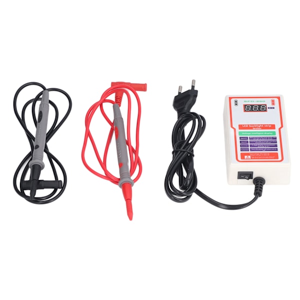 LED TV-baggrundsbelysningstester 0 til 300V rækkevidde Professionel LED-lampeperletester med LCD-display 85‑265V EU-stik