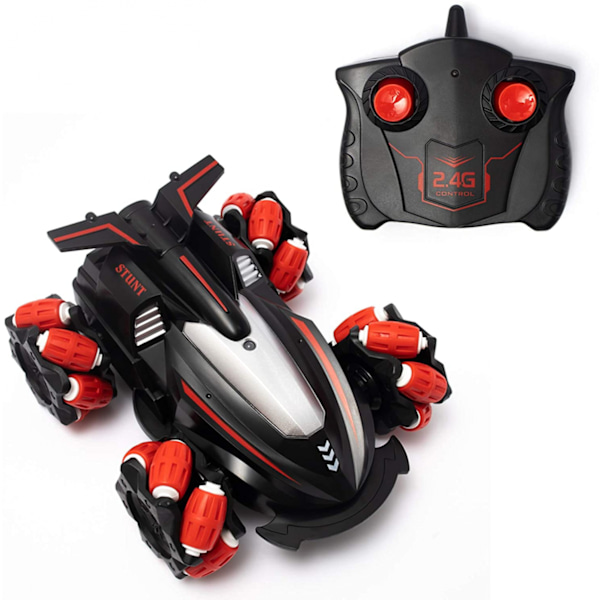 Fjärrstyrda stuntbilar för pojkar - Fjärrstyrda bilar 360° roterande drift stuntbil Hög hastighet Rc leksaksbil 2.4Ghz Rc racingmotor för barn flickor och pojkar