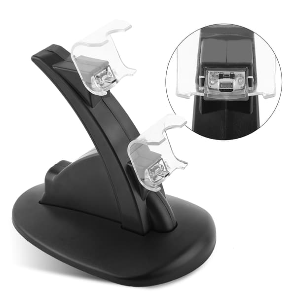 USB dobbelt opladningsstation til PS4 Playstation 4 Slim/Pro Controller