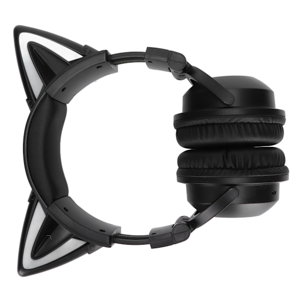 Kattøre Bluetooth-headset Stereo-headset med mikrofon LED søt katteheadset for jenter barn