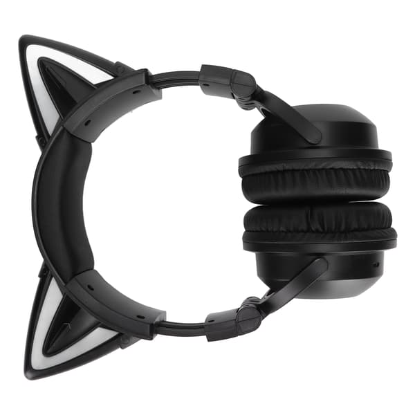 Kattöron Bluetooth-headset Stereoheadset med mikrofon LED söt katthuvudset för flickor barn