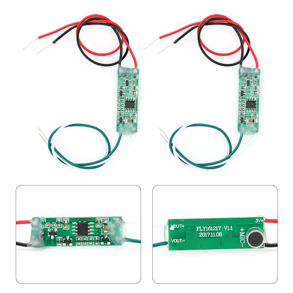 2 st röststyrning 5 sekunder handklapp interaktion trigger timing DIY modul tillbehör
