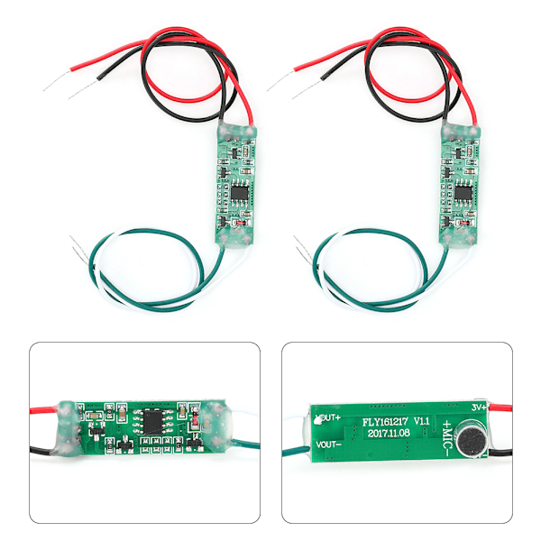 2 stk. stemmestyring 5 sekunders håndklap interaktion trigger timing DIY modul tilbehør