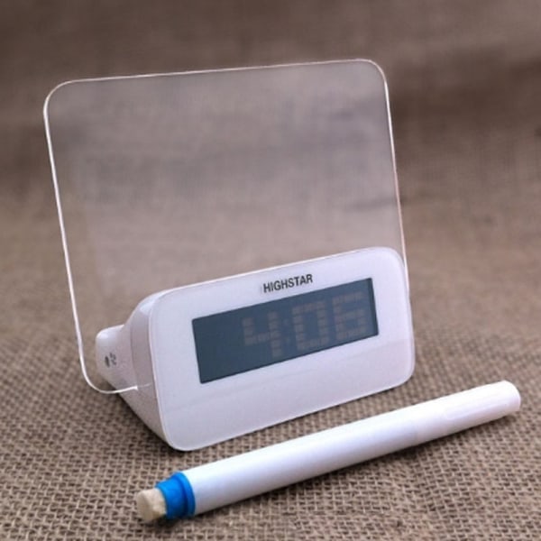 5 LED 留言板带荧光笔数字闹钟带 USB 集线器