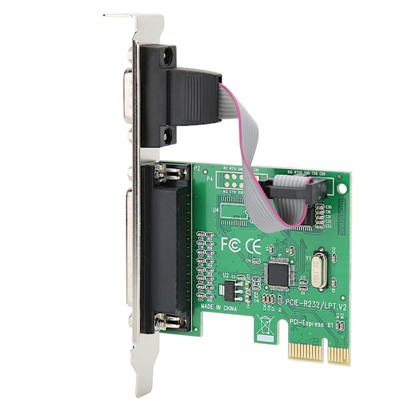 PCI-E sarjaportin laajennuskortti RS232/LPT PCI-E sarja- ja rinnakkaiskortti 110-230400bps