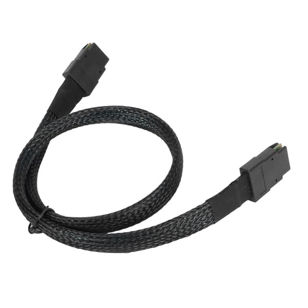 Mini SAS SFF 8087-kabel, dobbelt lige hoved, computer-server-bundkort tilsluttet array-kort, datakabel 0,5 m / 1,6 ft