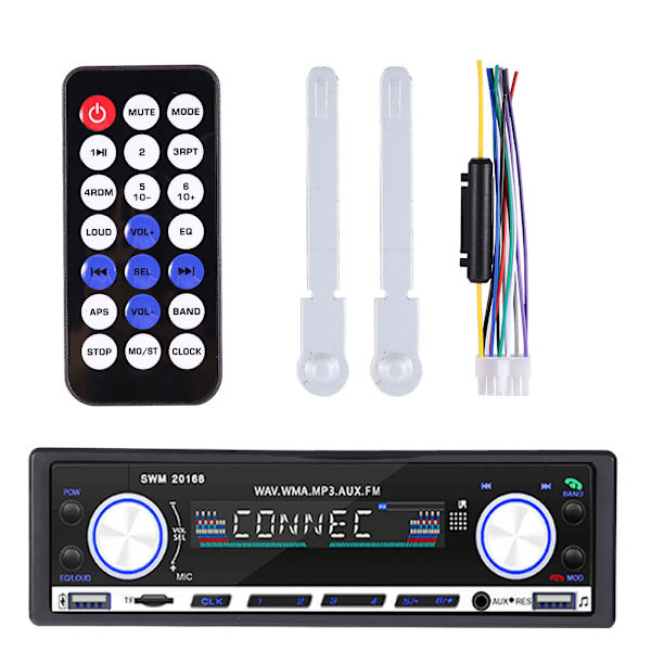 4 x 60W kaksois-USB-auton kojelaudan näköinen yksikara kaksois-USB-auton MP3 FM-radiosoitin