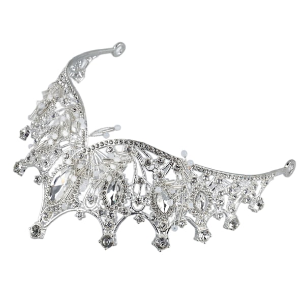 Kvinners bryllupskrone brud legering rhinestone krone hårtilbehør for prom kostymefest
