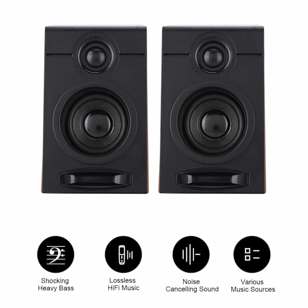 Paird 3in Heavy Bass Computer Speakers HiFi Sound Computer Subwoofer