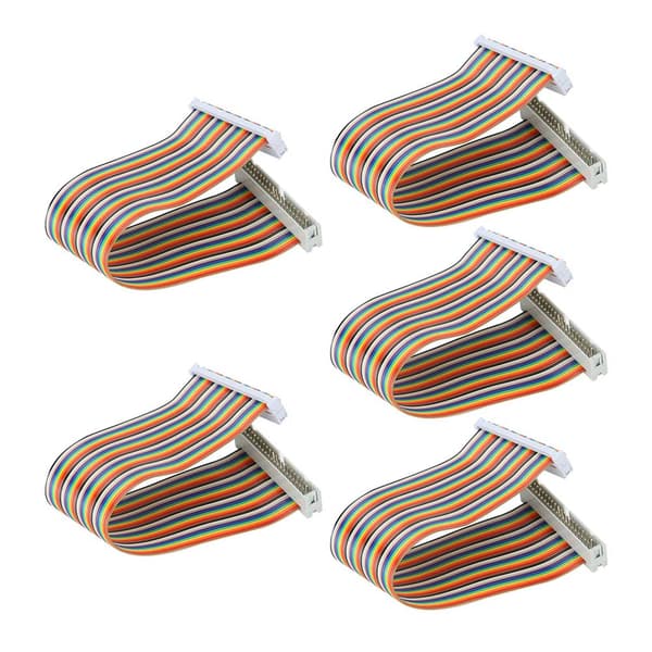 5 stk. GPIO-kabel til Raspberry Pi han til hun 40-benet ledning computertilbehør 20 cm han til hun