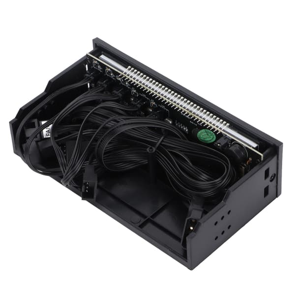 Vifte Controller PC Intelligent Deteksjon Automatisk Alarm 5 Vifter Kontroll Lav Støy LCD Vifte Controller Kjøling for PC