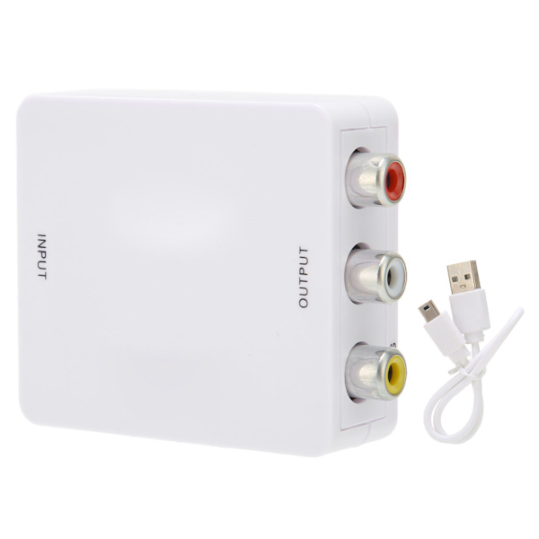 HD Multimedia Interface til RCA-konverter 1080p HD Multimedia Interface til lyd- og videoadapter for PC