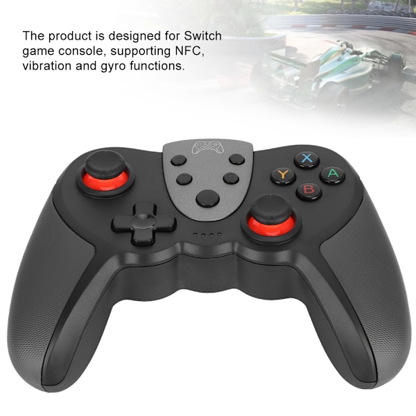 Trådlös Bluetooth Gamepad NFC Vibrations Spelkontroll för Switch/Switch Lite KonsolSvart