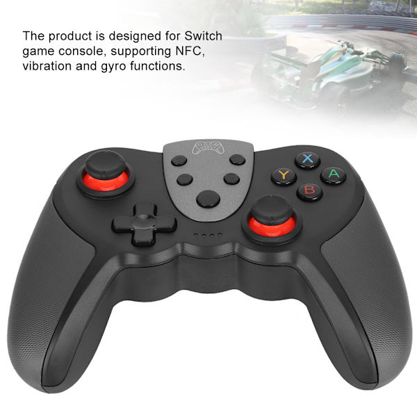Trådløs Bluetooth Gamepad NFC Vibrations Spilkontroller til Switch/Switch Lite KonsolSort