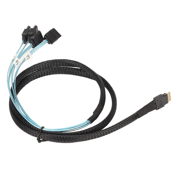 SAS-kabel SFF‑8654‑4 SATA 7-bens arraydisk Hurtigere transmission Mini PVC-computertilbehør 1 meter / 3,3 fod