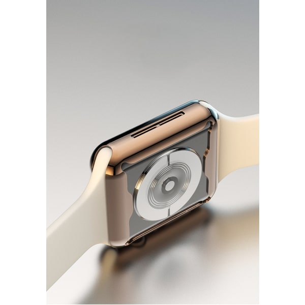 Etui til Apple Watch Series 6 /SE/54 Skærmbeskytter 44mm iWatch Overordnet beskyttende etui TPU HD Klar Ultra-tynd dækning