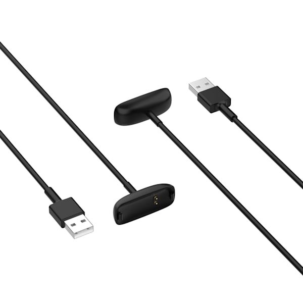 2 st laddare kompatibel med Fitbit Inspire 2 / Fitbit Ace 3, ersättning USB-laddningsdocka laddningskabel laddare