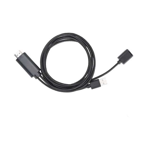 HD TV-kabel USB til HD Multimedia Interface-konverterkabel for Android / IOS-system Svart
