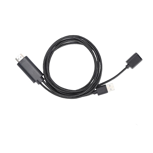 HD TV-kabel USB till HD Multimedia Interface-omvandlarkabel för Android/IOS-system Svart