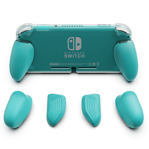 GripCase Lite: Ett bekvämt skyddande fodral med utbytbara grepp [för att passa alla handstorlekar] för Nintendo Switch Lite [Inget bärfodral]