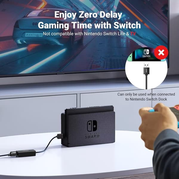 UGREEN USB-A til Ethernet-adapter, 10/100 Mbps netværksadapter, RJ45 kablet LAN-internetadapter til bærbar PC, sort