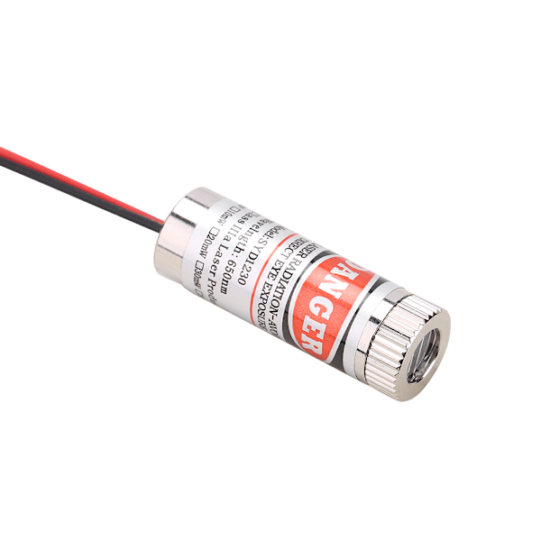 3D-skrivare 12 mm 5 mW röd lasermodul MXD1230 punktstorlek justerbart laseremissionshuvud