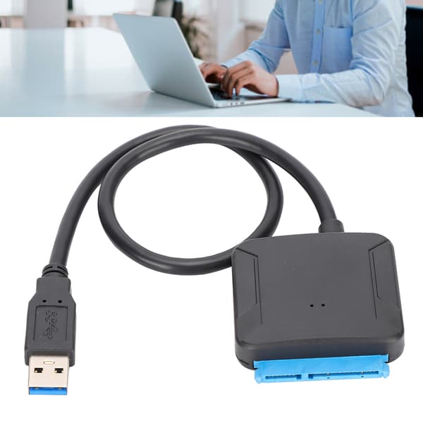 UASP SATA til USB 3.0 Konverterkabel SSD Adapter Adapter Utstyr 100‑240V