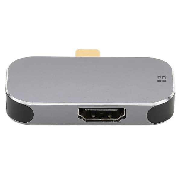 USB C-dokkingstasjon 3 i 1 USB C til High Definition Multimedia Interface Plug and Play 3 i 1 USB C-hub