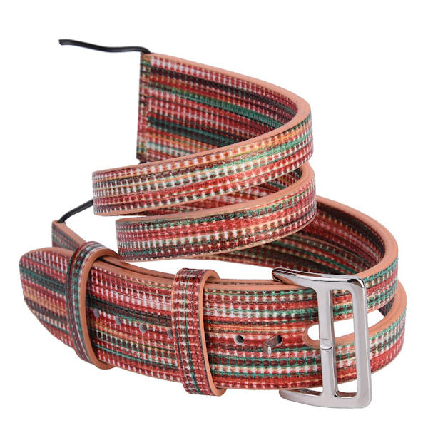 Färg Dubbel Cirkel Läder Klockarmband För  Klocka Serise1/2/3 42mm (B1)
