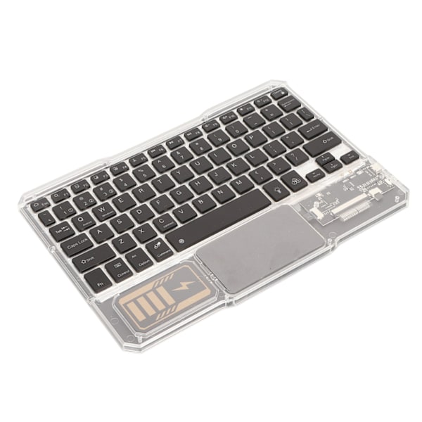 Bluetooth-tastatur Multifunksjon Ultra Slim Gjenladbar Bakgrunnsbelysning RGB-nettbrett-tastatur for IOS for Android