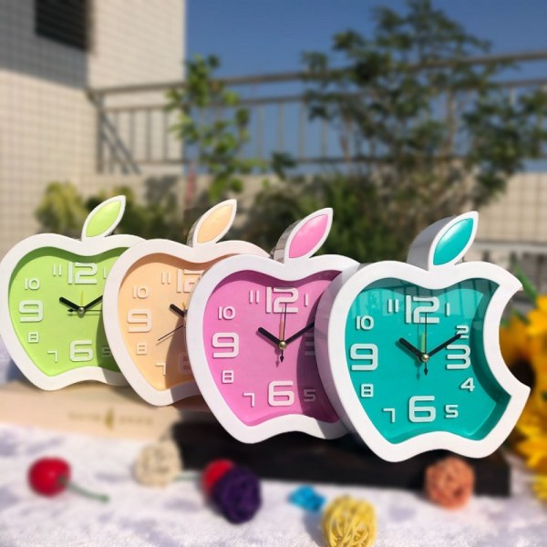 SAYTAY Bedroom Alarm Clock, Apples Alarm Clock , Student Home Decoration Desktop Clock