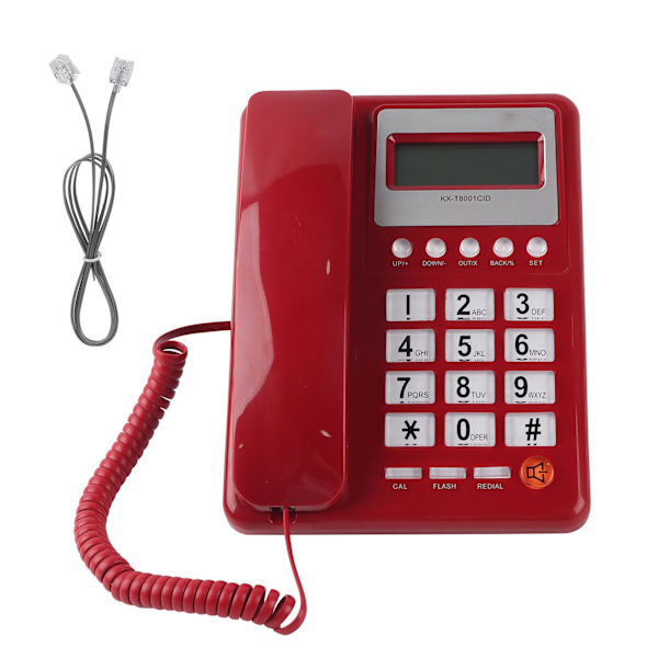 Hjemmehotell kablet telefon bordtelefon kontor fasttelefon fasttelefon anrops-ID
