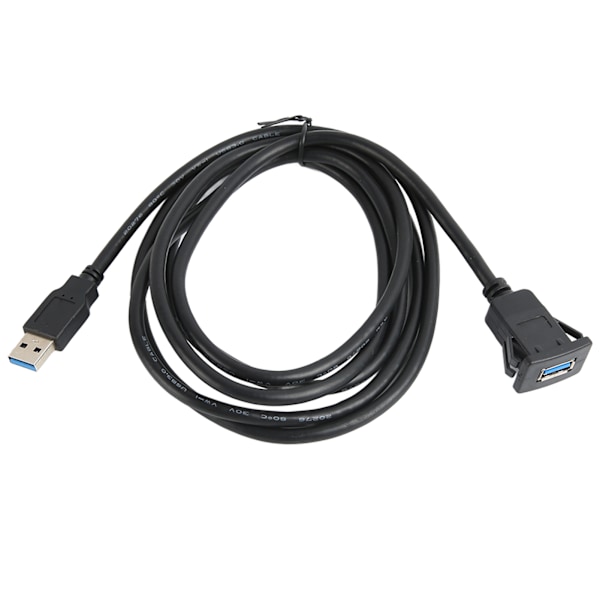 Auton uppoasennettava kaapeli USB 3.0 uros naaras 5 Gbps auton kojelautaan asennettava jatkokaapeli USB-paneeli vedenpitävä kaapeli