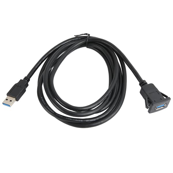 Bil Flush Mount Kabel USB 3.0 Han til Hun 5Gbps Bil Dashboard Mount Forlængerkabel USB Panel Vandtæt Kabel