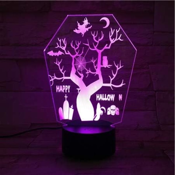 Uruzuo God Jul Juletre Nissemann 3D Illusions Nattlys Leke Snømann Lampe, Skrivebord Julelys Bursdagsdekorasjoner Gaver Fest Romdekor