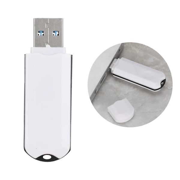 Mini USB3.0 U Disk Højhastigheds bærbar U Disk Memory Stick (16G Hvid Sort)