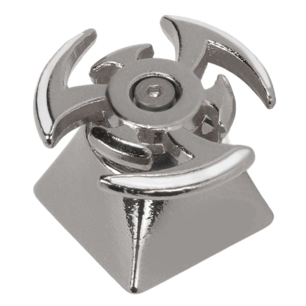 Roterande tangentknapp Roterande metalltoppform Ergonomisk design DIY Anpassad tangentknapp för mekaniska tangentbord Grå