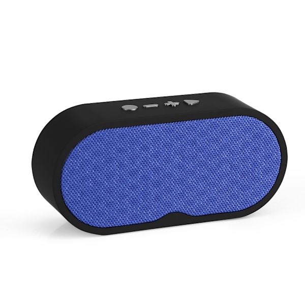 Mini bärbar Bluetooth-högtalare Stereo Subwoofer Musikspelare Canvas Mesh Surface Blå