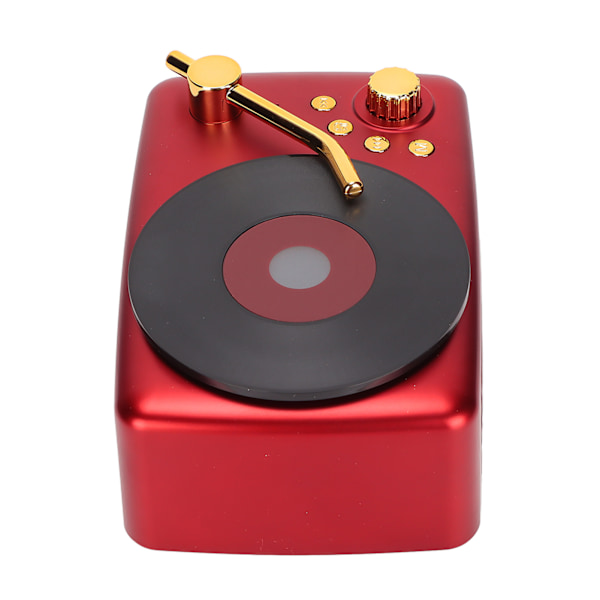 Retro Bluetooth-högtalare 5W Retro Uppladdningsbar Bärbar Trådlös Högtalare för Hem Sovsal Kök Röd
