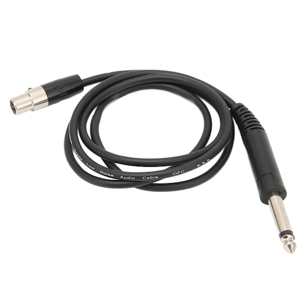 3-polet Mini XLR hun til 6,35 mm han kabel 3,3ft XLR til 1/4in mikrofonledning til live lydkort mikrofon 1m