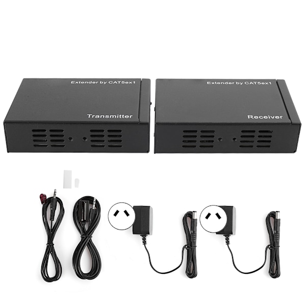E50C Aluminium Alloy HDMI High Definition Net Extender til RJ45 Forsterker 50M 100‑240VE50C AU Plugg