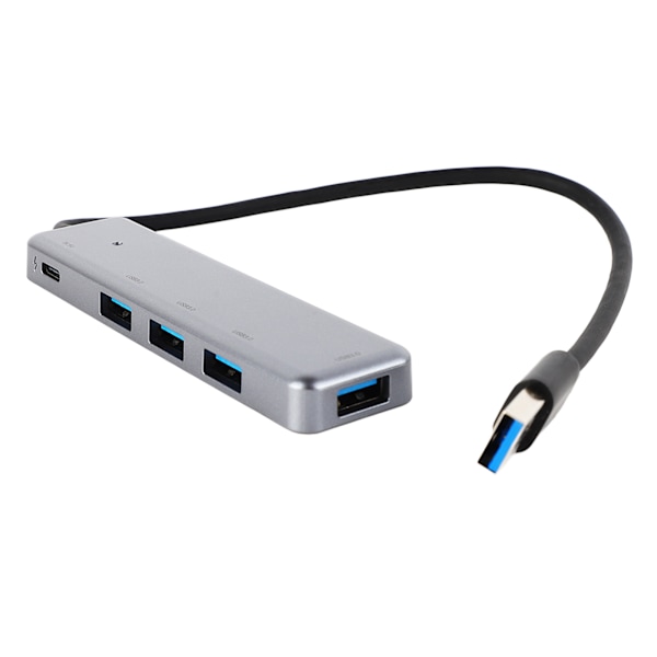 5 i 1 USB-hubb 4x USB3.0 1x USB C Snabb dataöverföring Bärbar USB-dockningsstation