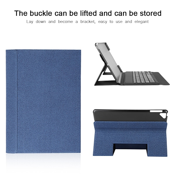 Bluetooth-tablettitietokoneen langaton folio-näppäimistökotelo Apple iPad Prolle 9,7 tuumaa (sininen)