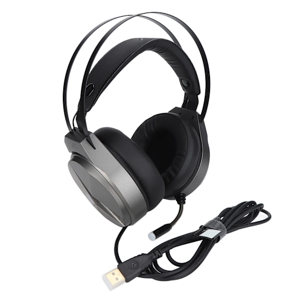 TAIDU Gaming Headset 7.1 Surround Sound Støjreducerende Kablet Over Ear Hovedtelefon med RGB Lys til PS5 Bærbar