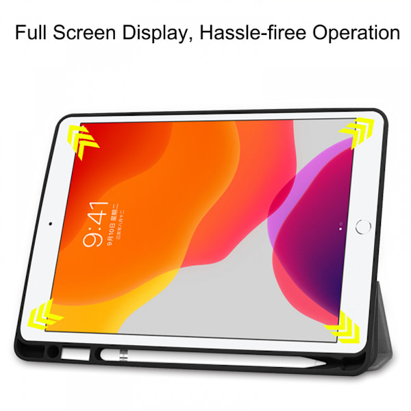 Fodral för iPad Air 5:e generation 2022/ iPad Air 4:e generation 2020 10,9 tum, Trifold stativfodral med PC-baksida Automatisk väckning/sömn