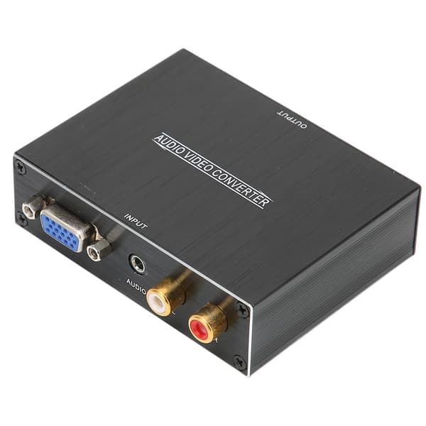 Audiokonverter VGA+3.5MM+RCA Audio til High Definition Multimedia Interface Adapter for PC DVD for XBOX Speaker