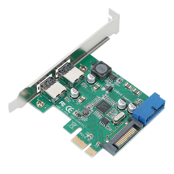 PCI-E til USB3.0 Udvidelsesadapter Riser-kort med beskyttelseschip til stationær computer