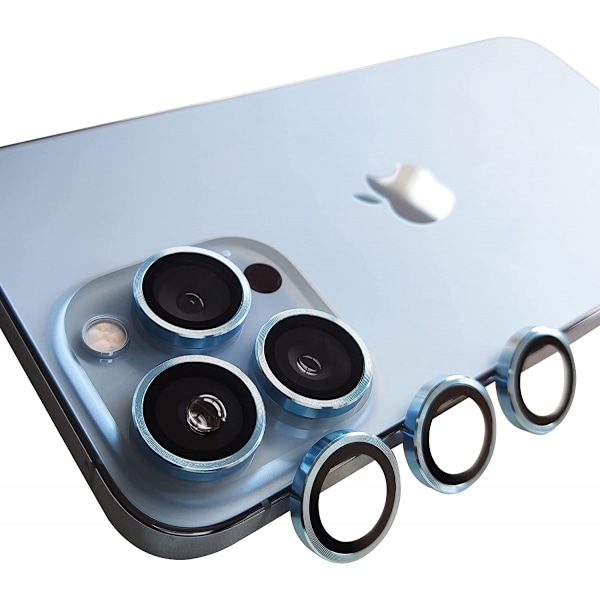 Kameraskydd för iPhone 13 Pro, Lins Protector för 13 Pro Max, Metall Kameraskydd Kompatibel med iPhone 13 Pro Max (6,7 tum) / iPhone